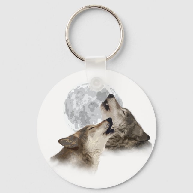 Midnight Howling Key Ring (Front)