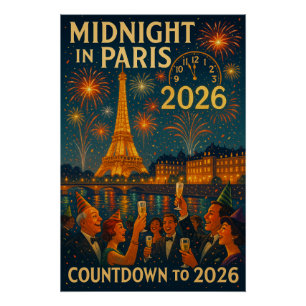Midnight in Paris – Countdown to 2026 Poster