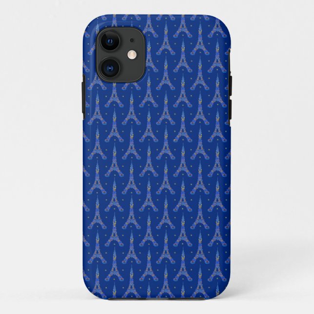 Midnight in Paris- Eiffel Tower Case-Mate iPhone Case (Back)