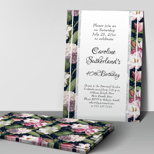 Midnight in the Magnolia Garden Southern Birthday Invitation