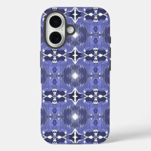 Midnight Indigo Kaleidoscope  iPhone 16 Case