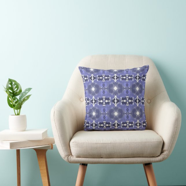 Midnight Indigo Kaleidoscope  Cushion (Chair)
