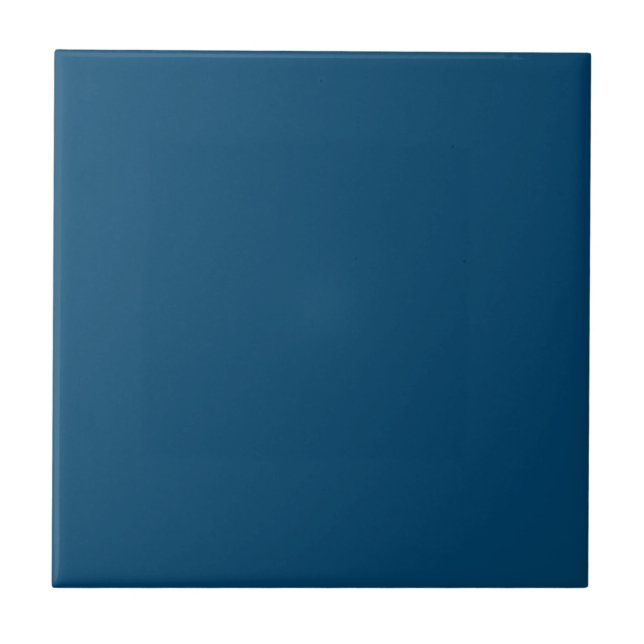 Midnight Indigo Solid Colour Ceramic Tile (Front)