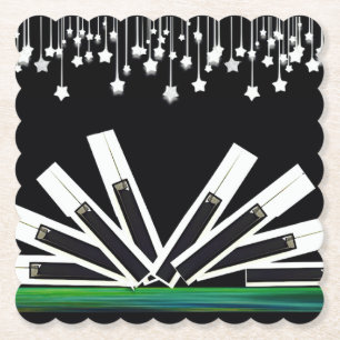 MIDNIGHT KEYS PAPER COASTER