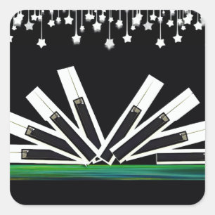 MIDNIGHT KEYS  SQUARE STICKER