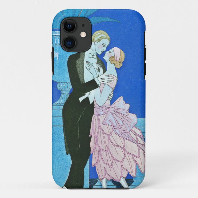 Midnight Kiss Art Deco iPhone 5 Case (Back)