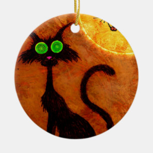 Midnight Kitty Collection Ceramic Tree Decoration