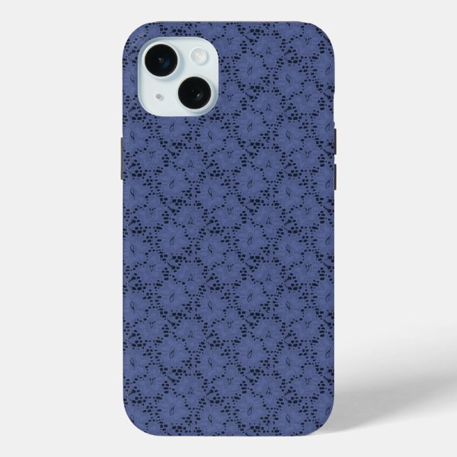 Midnight Lace Floral iPhone Case (Back)