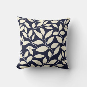 Midnight Leaf Cushion