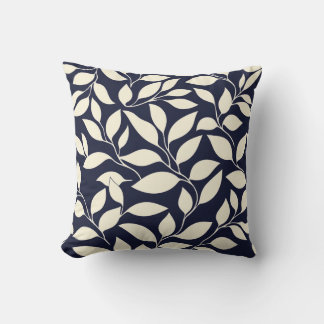 Midnight Leaf Cushion