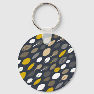 Midnight Leaves Key Ring