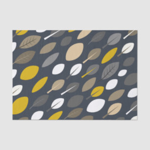 Midnight Leaves Tissue Paper