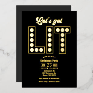 Midnight Luxe Let’s Get Lit Retro Christmas Party