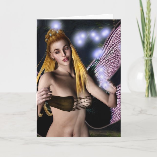 Midnight Magic Customisable Greeting Card (Front)