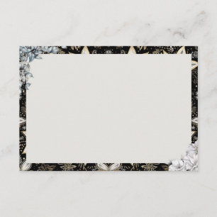 Midnight Majesty Blank Recipe Card