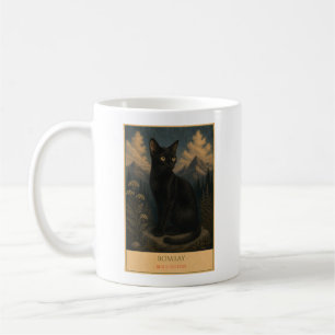 Midnight Majesty: Bombay Cat Coffee Mug