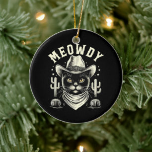 Midnight Majesty Unique Ceramic Ornament