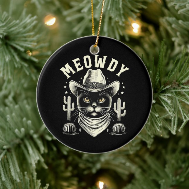 Midnight Majesty Unique Ceramic Ornament (Tree)