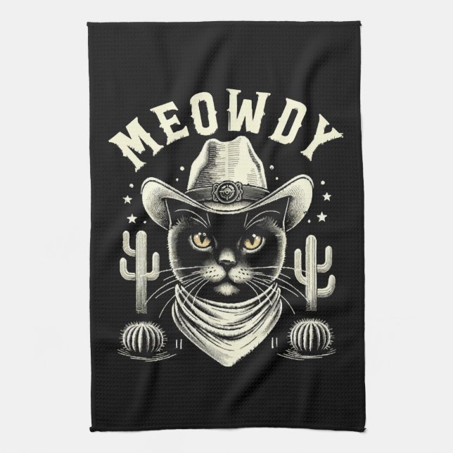 Midnight Majesty Unique Tea Towel (Vertical)