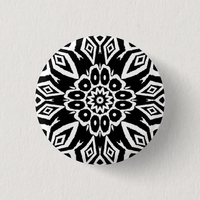 Midnight Mandala 3 Cm Round Badge (Front)