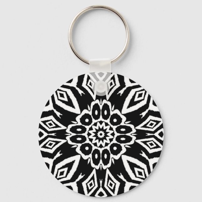 Midnight Mandala Key Ring (Front)