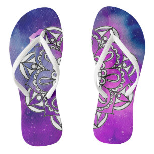 Midnight Mandala Walk Thongs