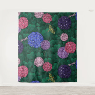Midnight Mantis & Moon Moth Backdrop Tapestry