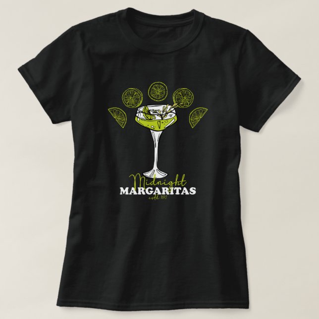 Midnight margaritas 1692, witches, Salem Witches T-Shirt (Design Front)