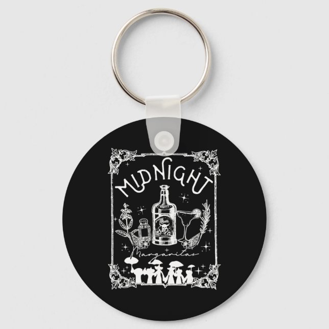 Midnight Margaritas Practical Magic Tee Halloween  Key Ring (Front)