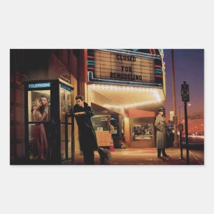 Midnight Matinee Rectangular Sticker