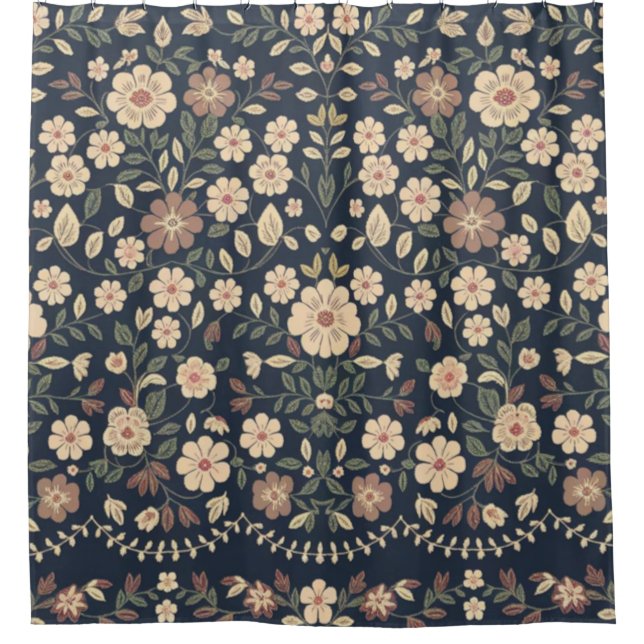 Midnight Meadows  Shower Curtain (Front)