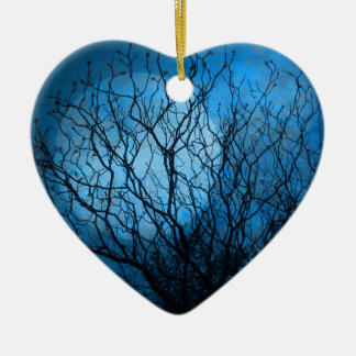 Midnight Moon Ceramic Ornament