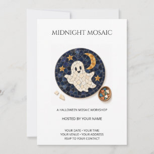 Midnight Mosaic Halloween Workshop Invitation