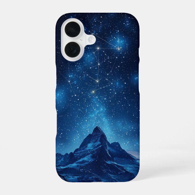 Midnight Mountain Sky Phone Case (Back)