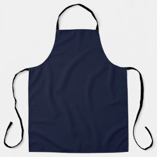 Midnight Navy Blue Solid Color Apron