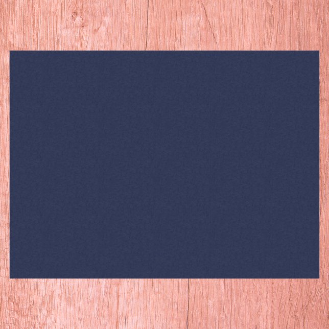Midnight Navy Blue Solid Color Tissue Paper (Creator Uploaded)