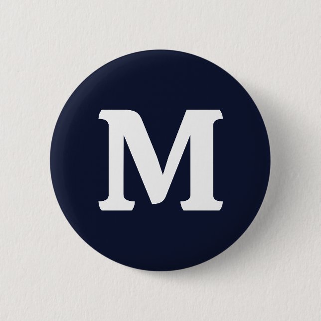 Midnight Navy Blue Solid Colour 6 Cm Round Badge (Front)