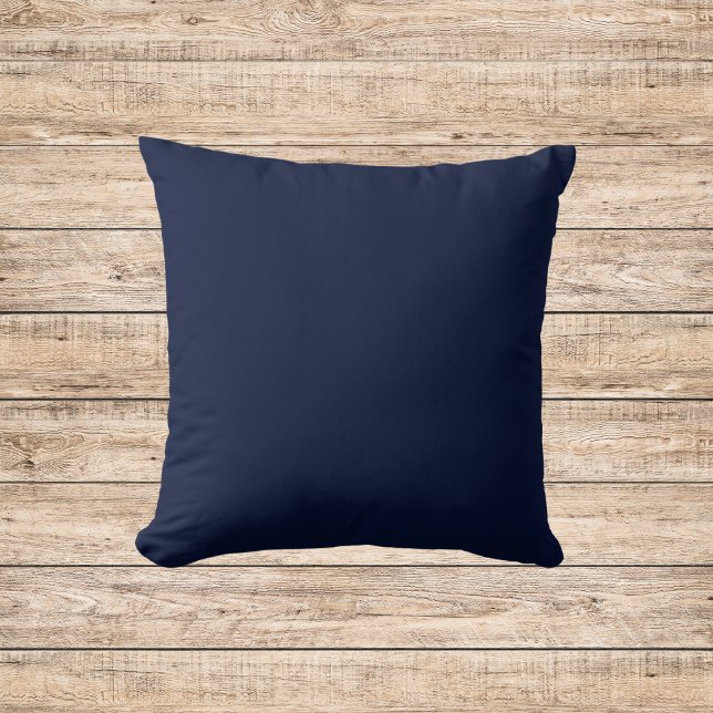 Midnight Navy Blue Solid Colour Cushion (Creator Uploaded)