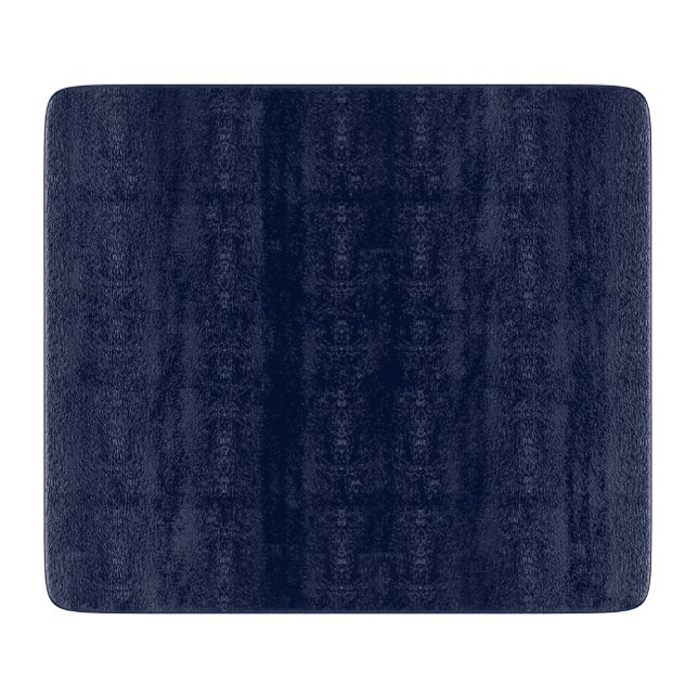 Midnight Navy Blue Solid Colour Cutting Board (Front)