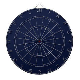 Midnight Navy Blue Solid Colour Dartboard