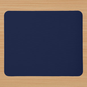 Midnight Navy Blue Solid Colour Mouse Pad