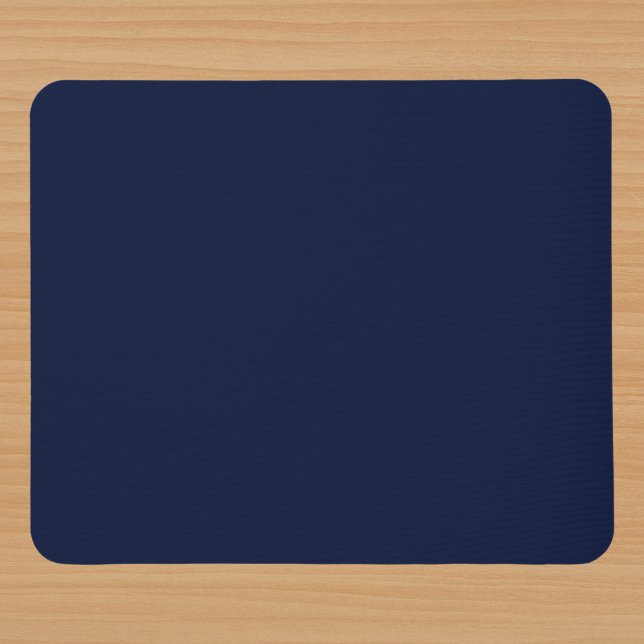 Midnight Navy Blue Solid Colour Mouse Pad (Creator Uploaded)