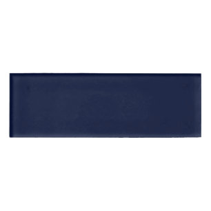 Midnight Navy Blue Solid Colour Name Tag