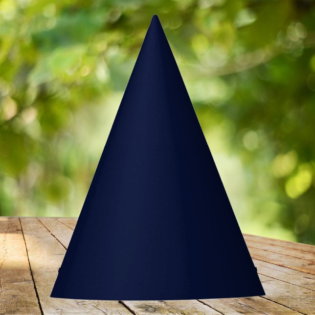 Midnight Navy Blue Solid Colour Party Hat (Creator Uploaded)