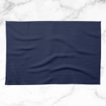 Midnight Navy Blue Solid Colour Tea Towel<br><div class="desc">Discover the elegance of Midnight Navy Blue,  a captivating deep navy blue that evokes the serene mystery of a midnight sky and the profound depths of the ocean. This sophisticated hue brings a touch of enigma and tranquillity,  Perfect for adding a subtle yet impactful statement,  this colour seamlessly integrates into both modern and classic aesthetics. Elevate your space with the timeless allure of this rich,  dark shade.</div>