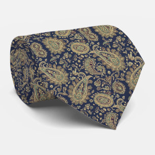 Midnight Navy Paisley Tie