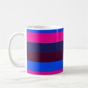 Midnight neon stripes coffee mug
