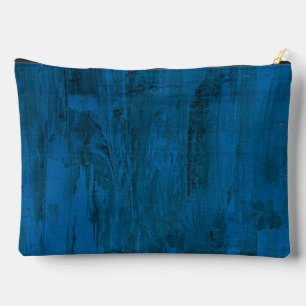 Midnight Ocean Waves Abstract Deep Blue Accessory Pouch