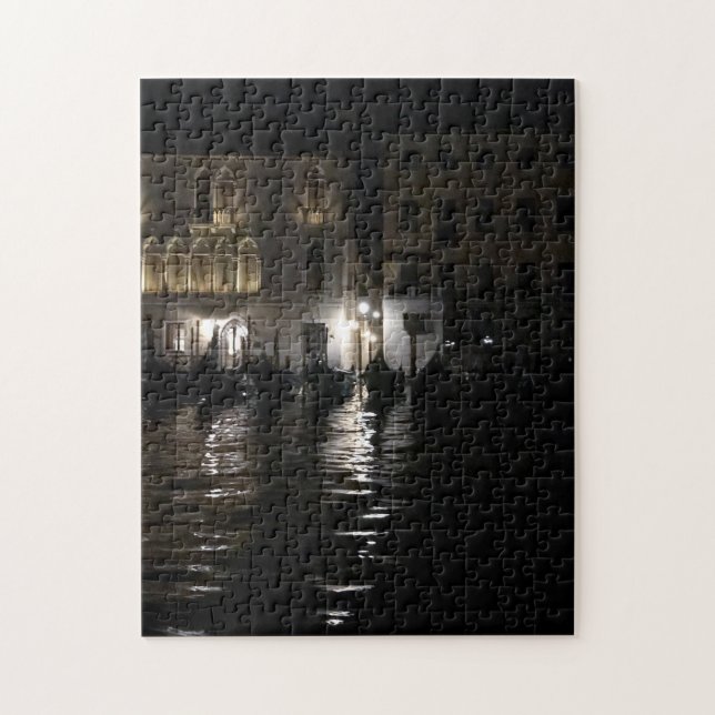 Midnight on The Grand Canal Jigsaw Puzzle (Vertical)