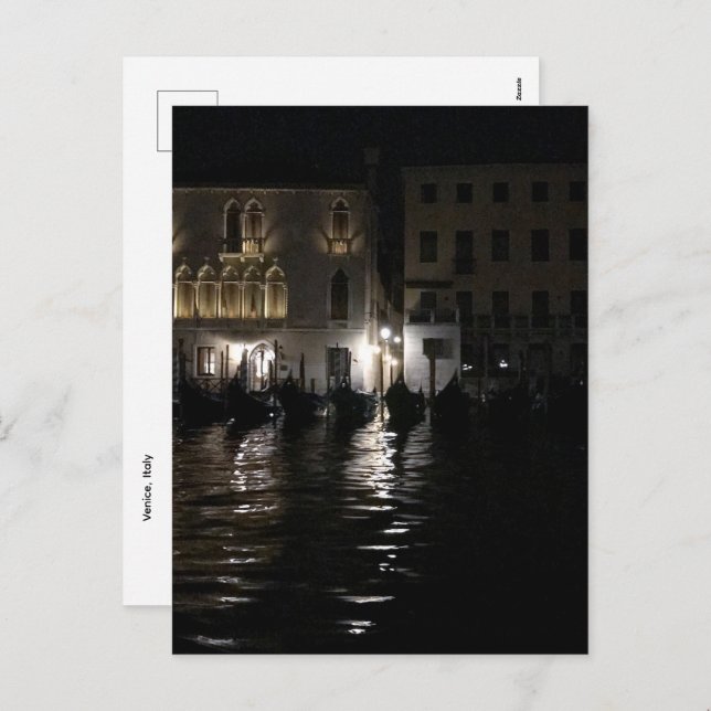 Midnight on the Grand Canal Postcard (Front/Back)